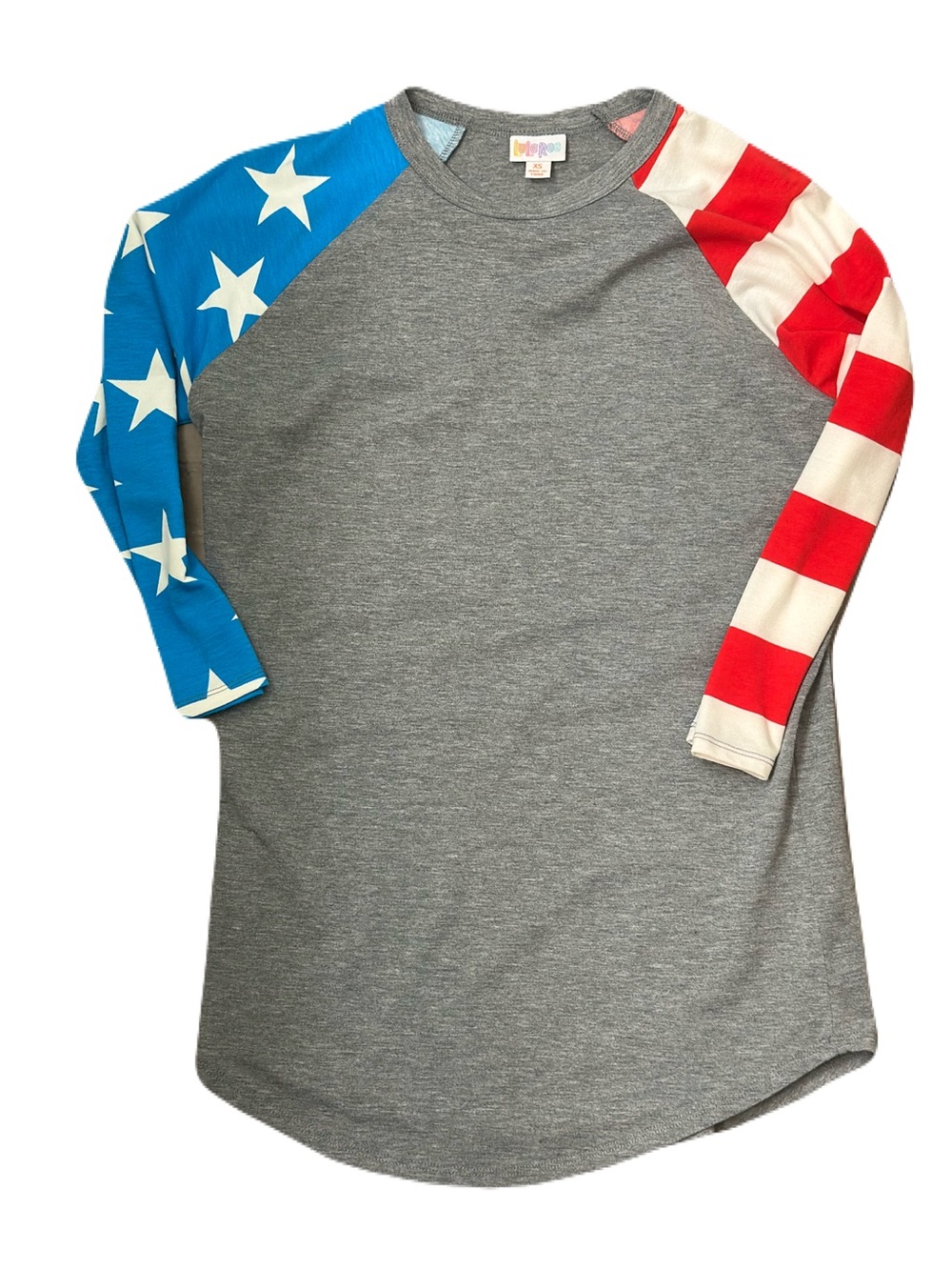 LuLaRoe Randy American 4th July Shirt XS